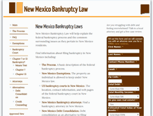 Tablet Screenshot of newmexicobankruptcy.com